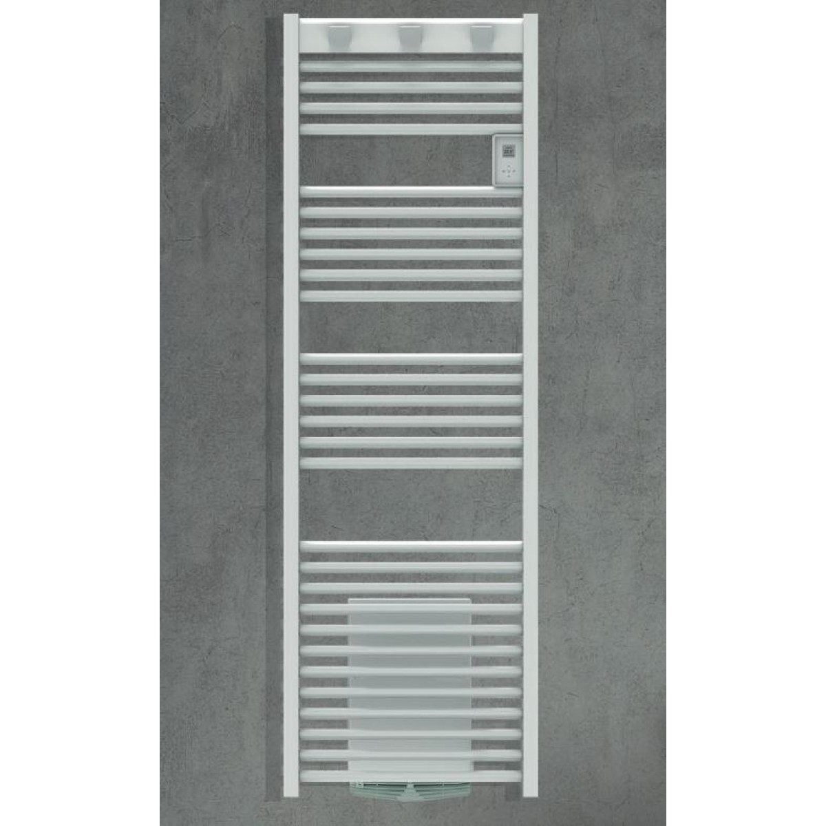 Grzejnik łazienkowy drabinkowy Atlantic Doris 4 Ventilo 500W + 1000W 1,5kW łącznie biały - obrazek 2